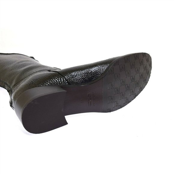 Fiorangelo Tall Black Patent Leather & Suede Boots 40EU/9.5 NEW Made in Italy - Picture 5 of 5